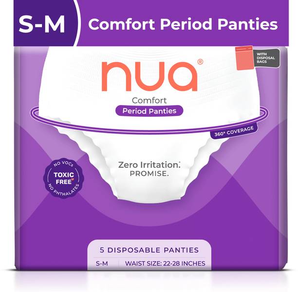 Nua Comfort Disposable Period Panties S-M | Ultra-Absorbent | Sanitary Pad