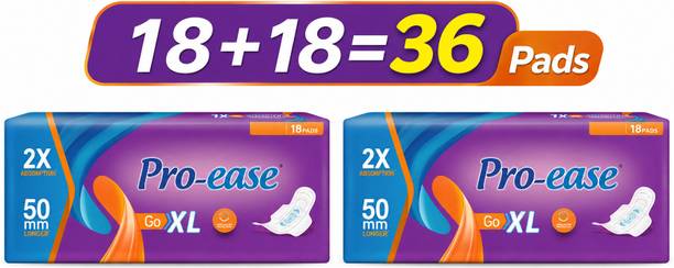 Pro-ease Go XL Sanitary Pad 36 Pads Sanitary Pad