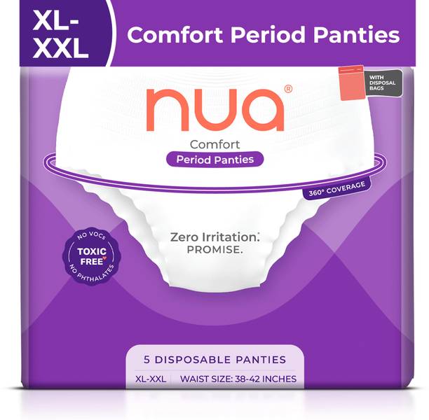 Nua Comfort Disposable Period Panties XL-XXL | Ultra-Absorbent | Sanitary Pad