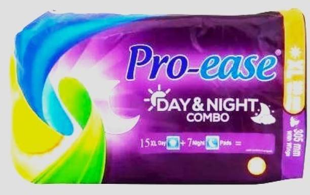 Pro-ease XL With Extra Night Pads 15Day + 7Night Pack Sanitary Pad