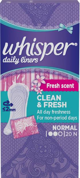 Whisper Daily Liners Clean And Fresh Pantyliner