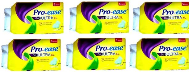 Pro-ease sanitary pad ultra xl pack of 6 ( 30 pcs ) pad Sanitary Pad