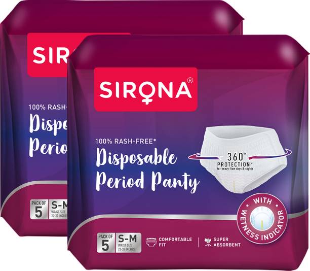 SIRONA Disposable Period Panties for Women (S-M) Sanitary Pad