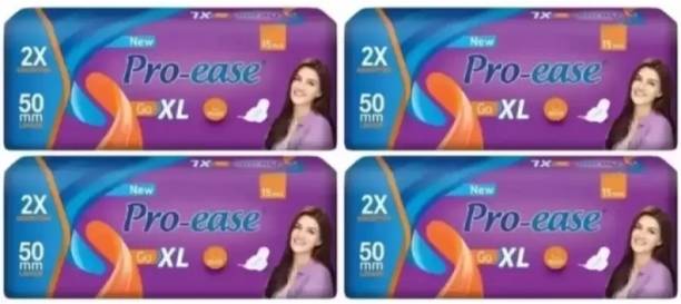 Pro-ease Go XL 15+15+15+15 (Pack of 4) Sanitary Pad