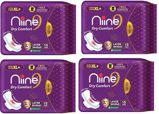 nine dry comfort pad pack of 4 Sanitary Pad