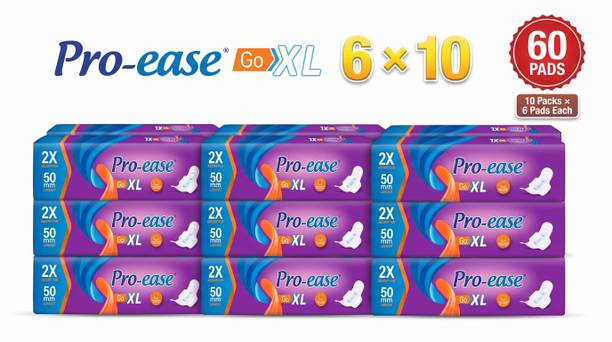 Pro-ease Go XL 230 Long Protect PACK OF 60 Sanitary Pad