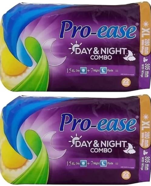 Pro-ease Day and Night Combo XL 22+22 Sanitary Pad For Woman Sanitary Pad