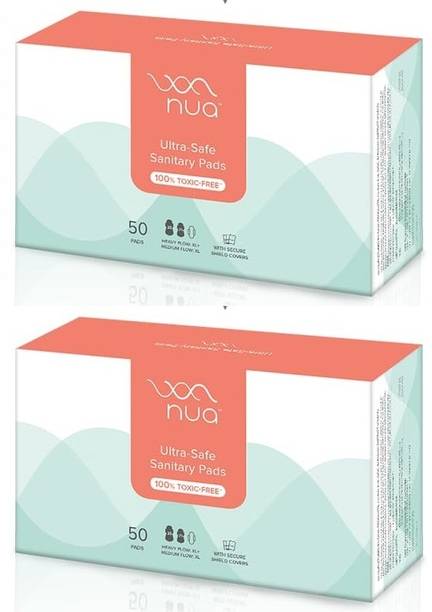Nua Ultra Thin Pads 25 Heavy Flow-XL,50 Pcs x Pack of 2 Sanitary Pad