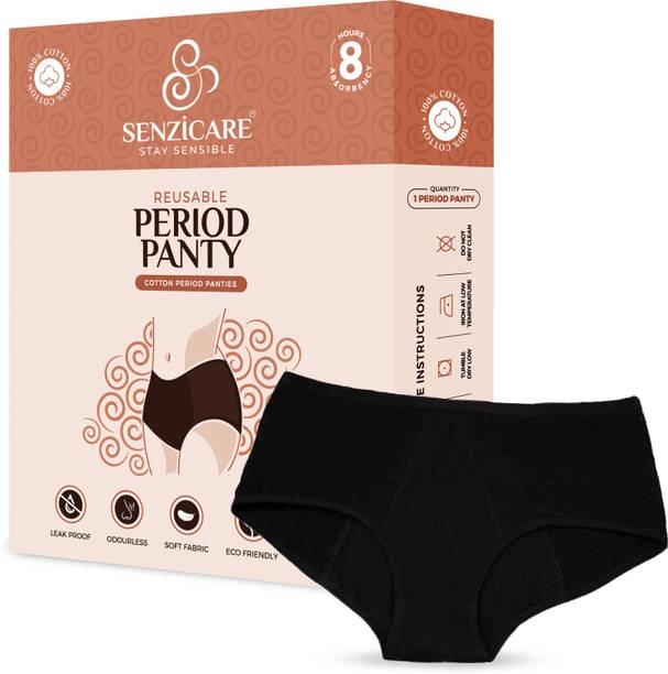 Senzicare Reusable Leak-Proof Period Panty For Women|Heavy Flow Days|Lasts For 3 Years-3XL Pantyliner