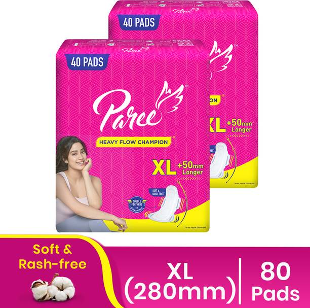 परी Soft & Rash Free Sanitary Pad | XL Size| 3 Seconds Absorption for Heavy Flow