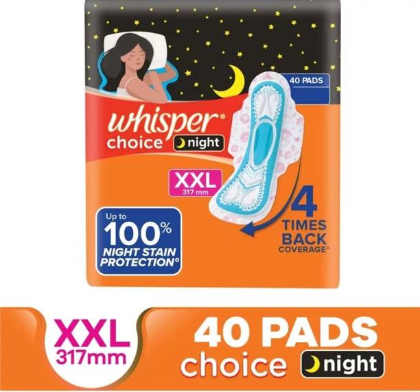 Whisper choice night XXL 40 mm 317 ( pack OF 40 ) Sanitary Pad