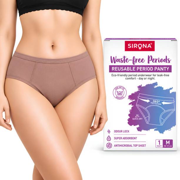 SIRONA Leakproof Reusable Period Panty for Women Pack of 1 - Medium| Wash Upto 60 Times Sanitary Pad