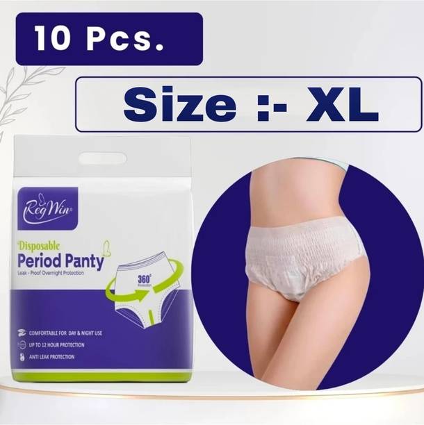 RegWin Period Panty for Women (XL) Super Absorbent 360 Degree Protection Sanitary Pad