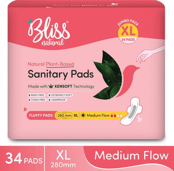 BlissNatural Ultra Soft XL Comfort | Rash Free Organic Sanitary Pad