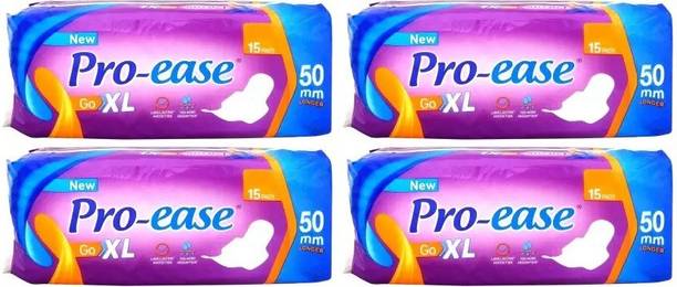 Pro-ease Go XL - 15+15+15+15 Pads` Sanitary Pad
