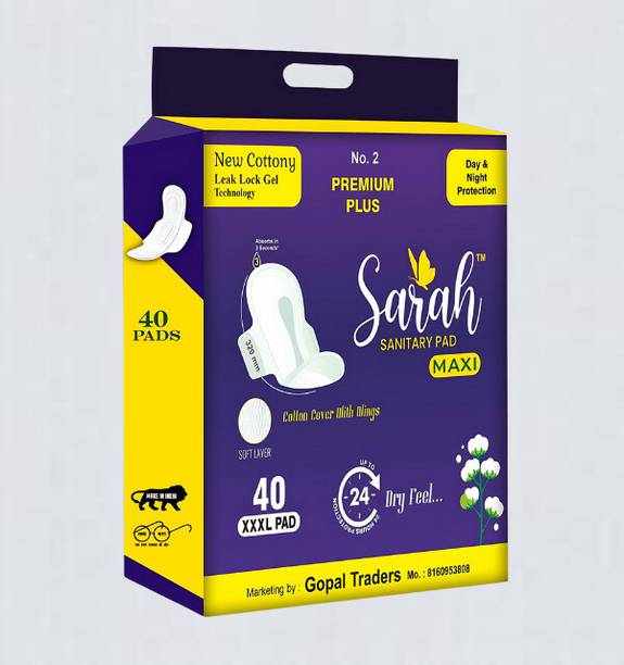 Sarah Leak Proof XXXL 320mm 40 Pad Pcs_(S58) Sanitary Pad