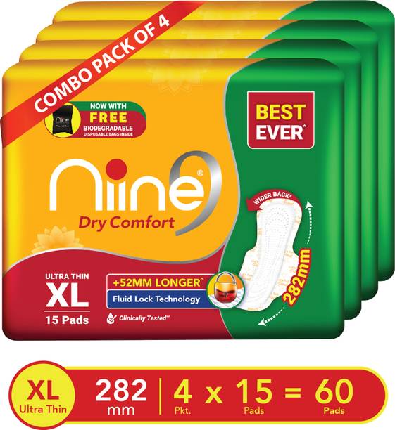 नीन Dry Comfort Ultra Thin Sanitary Pads for women Super Saver