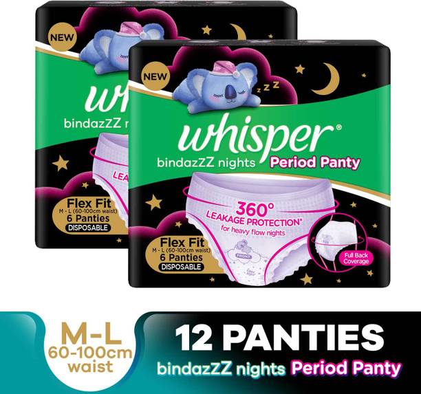 Whisper Nights Period Panties Combo Sanitary Pad