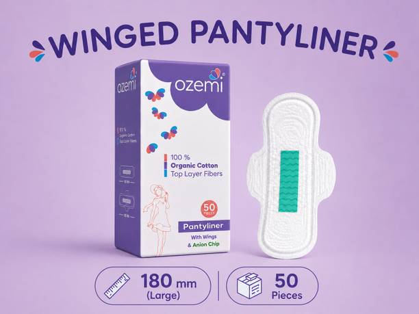 Ozemi Anti-Bacterial Anion 180MM Panty Liner for Women Pre & Post-Period, Discharge Pantyliner