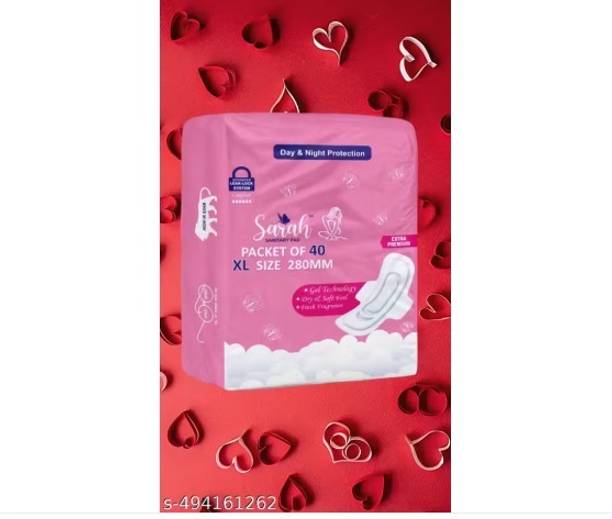 Sarah Extra best quality Sanitary Pad SIZE-XL(packet of 40)280mm Sanitary Pad