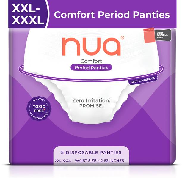 Nua Comfort Disposable Period Panties XXL-XXXL | Ultra-Absorbent | Sanitary Pad