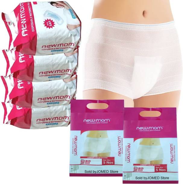 Newmom Combo Value ( 20 Maxi Maternity Sanitary Pad + 10 Large Panty Pad Fixator) Sanitary Pad