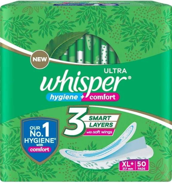 Whisper Ultra Clean hygiene+comfort XL Plus - 50 Pcs Sanitary Pad