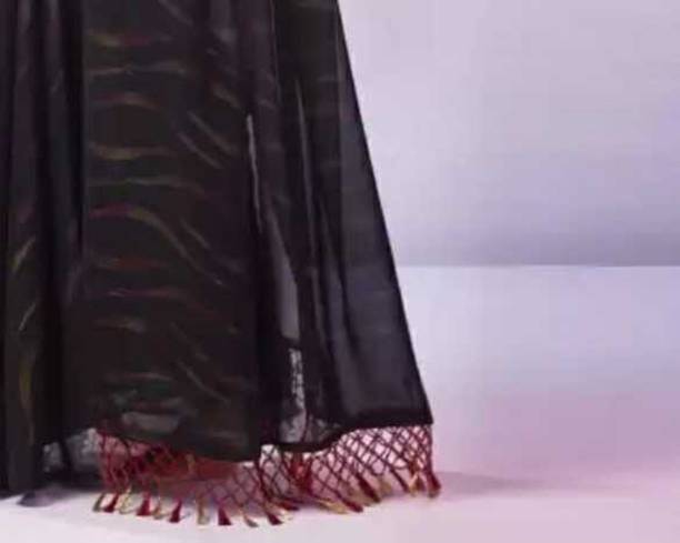 Zenophily Embellished Bollywood Georgette Saree - Image 4