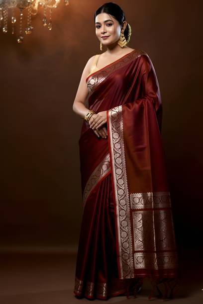 Sabyasachi Woven Banarasi Satin Saree