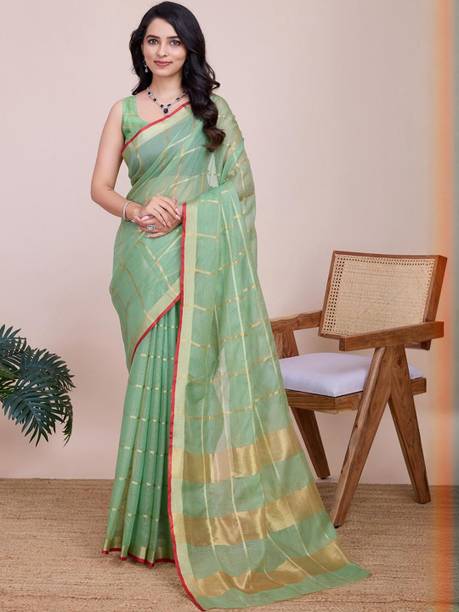 KALINI Woven Daily Wear Cotton Blend Saree