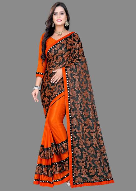 Printed Bollywood Lycra Blend Saree