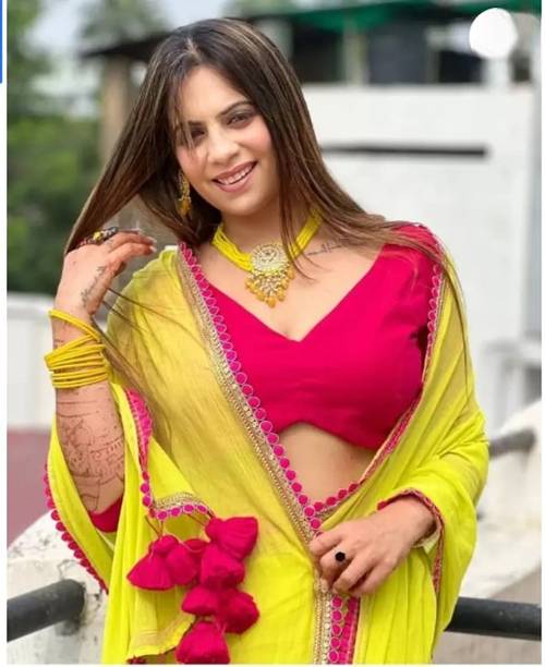 SILK VISTA Printed Daily Wear Georgette Saree - Image 2