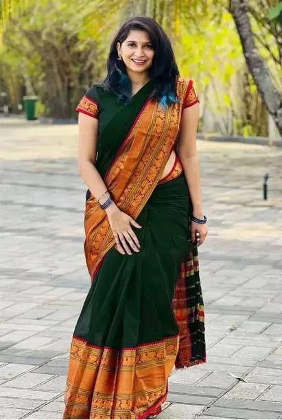 Self Design, Printed, Solid/Plain Banarasi Jacquard Saree