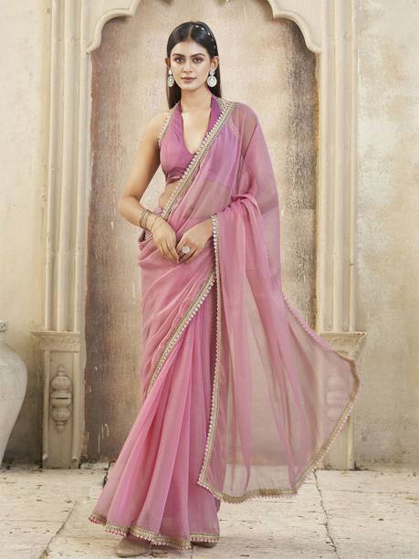 Solid/Plain Daily Wear Supernet Saree
