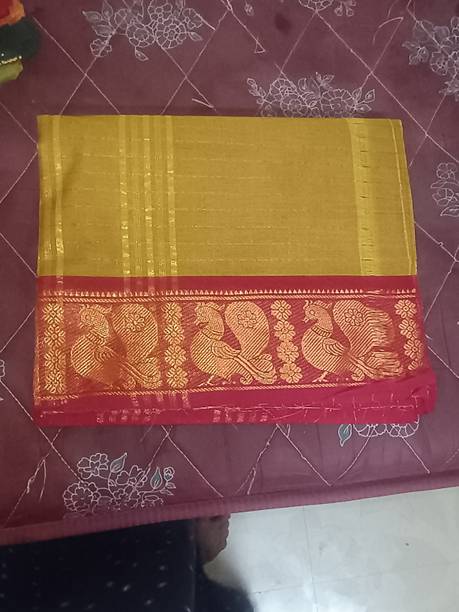 Anithatex Woven, Self Design Chettinadu Cotton Jute, Cotton Silk Saree