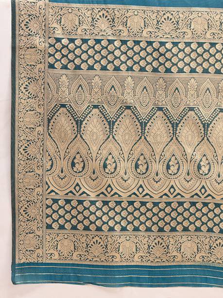 Embellished Maheshwari Cotton Silk Green Sarees Online @  | galgota.in - Image 5