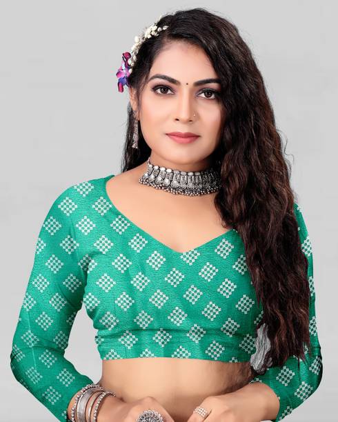Leelavati Printed Daily Wear Crepe Saree - Image 3