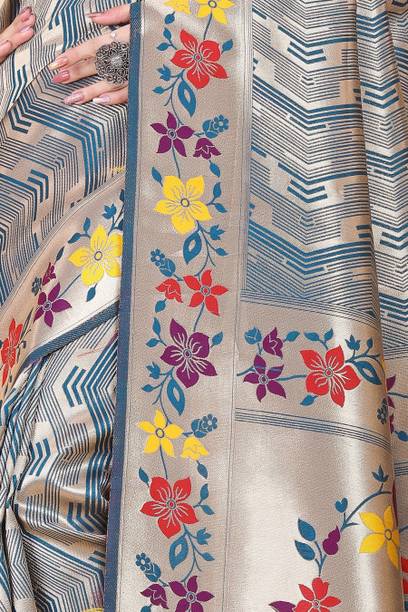 SuperLaxmi Woven Banarasi Silk Blend Saree - Image 7