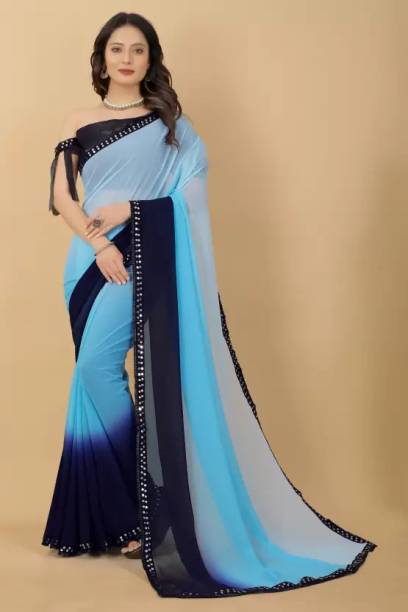 Embellished Daily Wear Georgette Saree Price in India