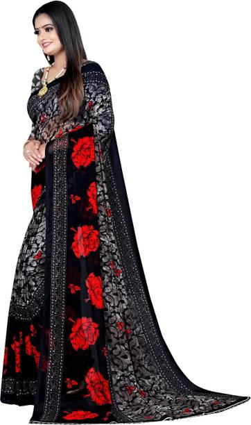 Leelavati Printed Daily Wear Georgette Saree - Image 3