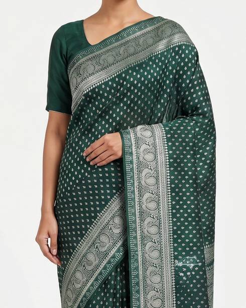 Printed, Embellished, Woven Daily Wear Georgette Saree