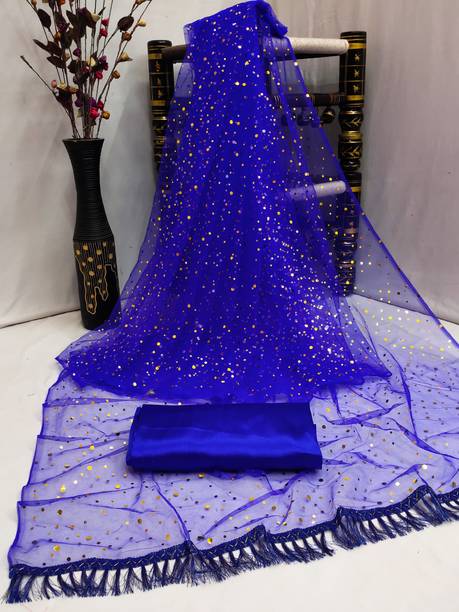 color bucket Polka Print Bollywood Net Saree
