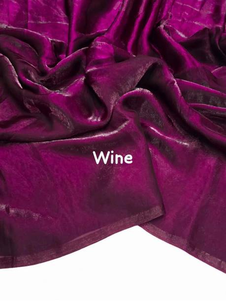 Solid/Plain Daily Wear Pure Silk Saree