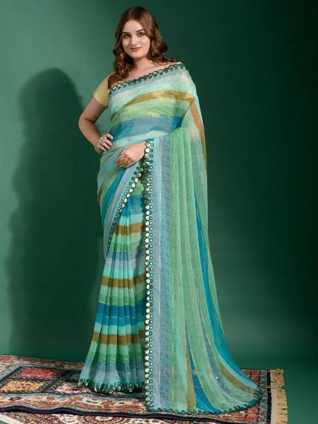 Ready to Wear Floral Print Daily Wear Chiffon Saree