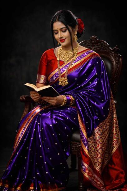 Woven, Temple Border Sambalpuri Silk Blend Saree