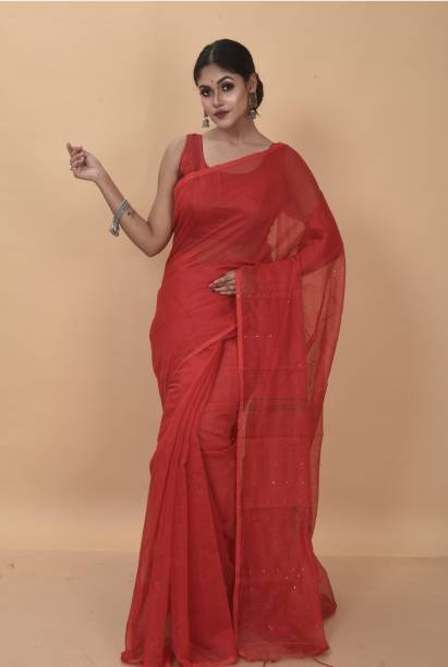 Woven Handloom Cotton Silk Saree Price in India