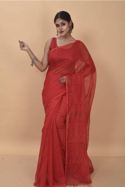 Woven Handloom Cotton Silk Saree