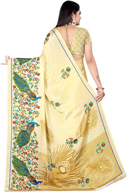 Leelavati Printed Daily Wear Crepe Saree - Image 2