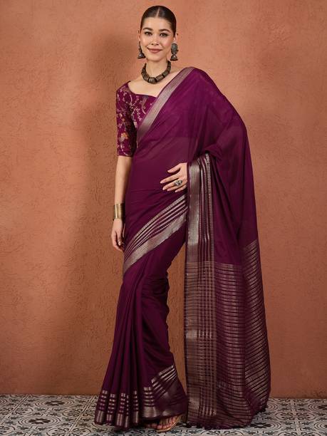 Woven Mysore Silk Blend Saree