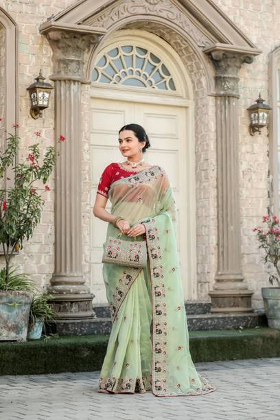Woven Georgette Saree